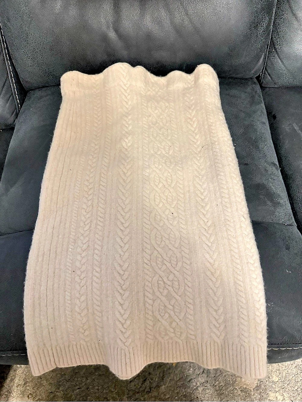 Lauren Ralph Lauren Cashmere Blend Cable Knit Cream Like New